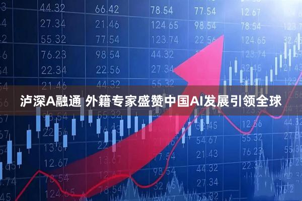 泸深A融通 外籍专家盛赞中国AI发展引领全球