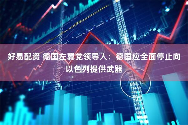 好易配资 德国左翼党领导人：德国应全面停止向以色列提供武器