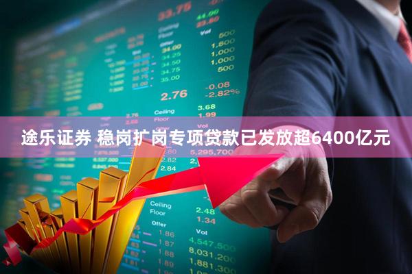 途乐证券 稳岗扩岗专项贷款已发放超6400亿元