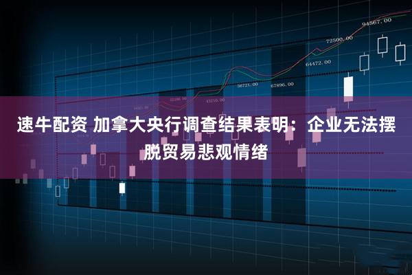速牛配资 加拿大央行调查结果表明：企业无法摆脱贸易悲观情绪
