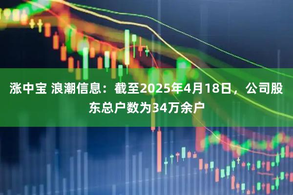 涨中宝 浪潮信息:截至2025年4月18日,公司股东总户数为34万余户